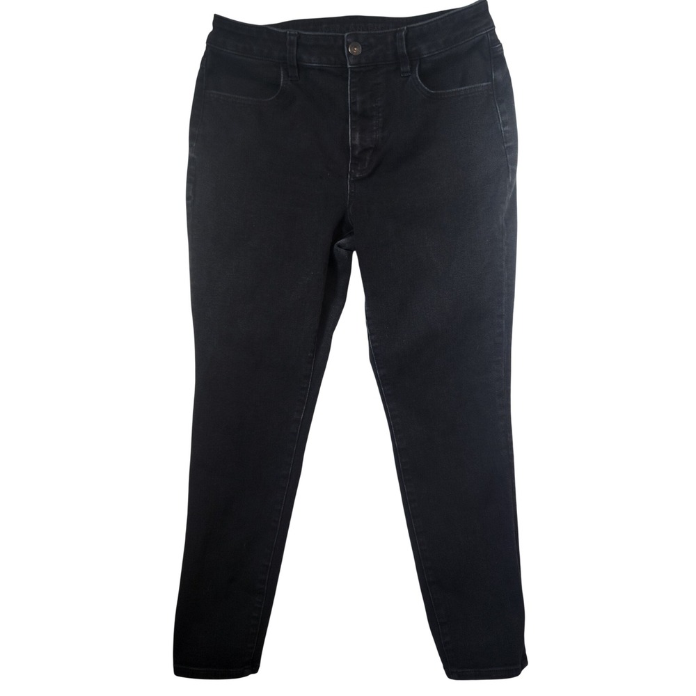 American Eagle Dream Stretch Black Skinny Jeans‎ Womens 12 Short  High Rise